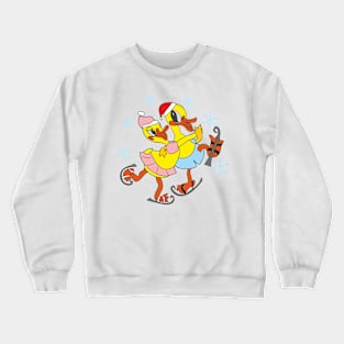 Ducklings on skates Crewneck Sweatshirt